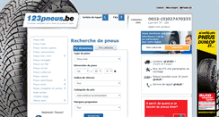 Desktop Screenshot of 123pneus.be
