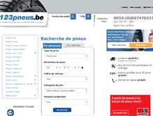 Tablet Screenshot of 123pneus.be