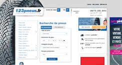 Desktop Screenshot of 123pneus.fr